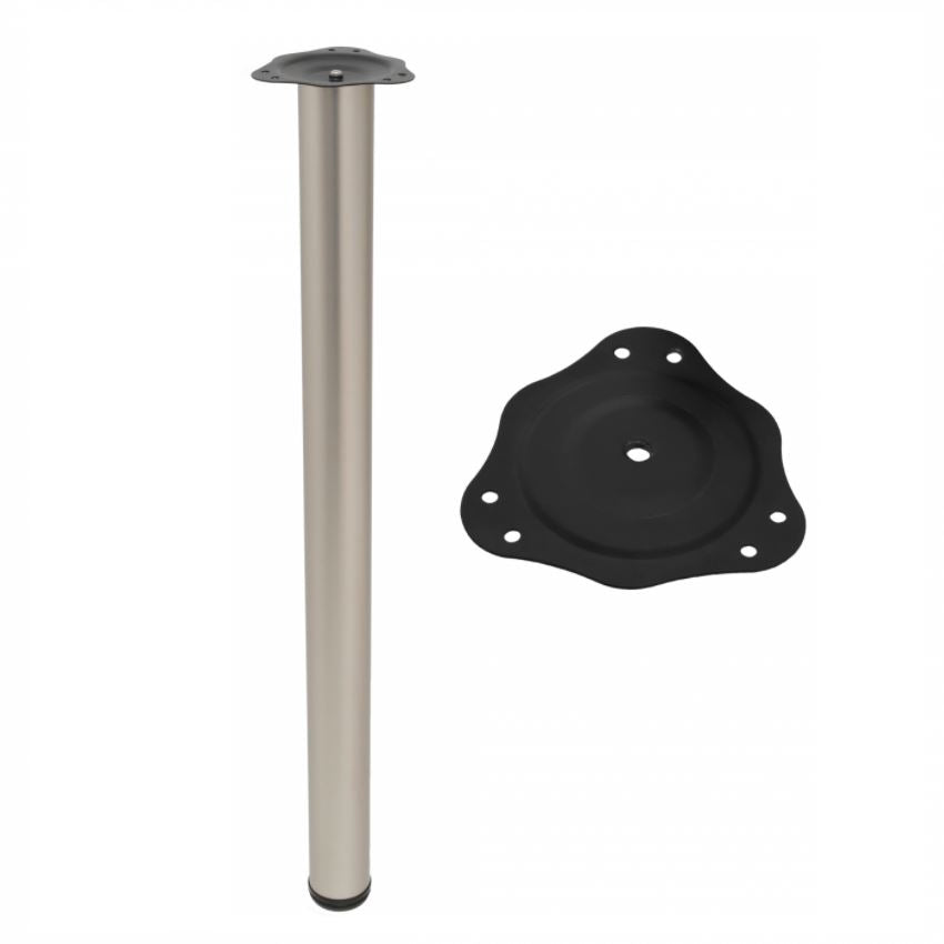 Adjustable Furniture Leg 820mm - Satin NTP Satin 