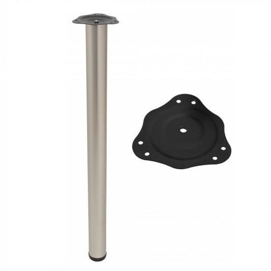 Adjustable Furniture Leg 820mm - Satin NTP Satin 