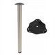 Adjustable Furniture Leg 820mm - Satin NTP Satin 