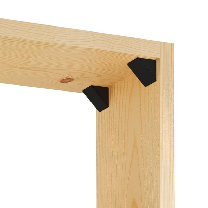 Cabinet corner braces plastic - Black 500pcs Furnica 