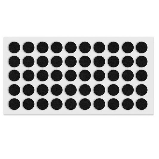 Cabinet door bumper - self-adhesive - 10mm Black - 50pcs NTP Black 