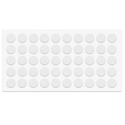 Cabinet door bumper - self-adhesive - 10mm White - 50pcs NTP White 