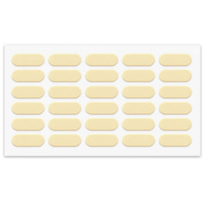 Cabinet Door Bumper - Self-Adhesive - 8x22mm Beige - 30pcs