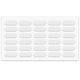 Cabinet door bumper - self-adhesive - 8x22mm White - 30pcs NTP White 