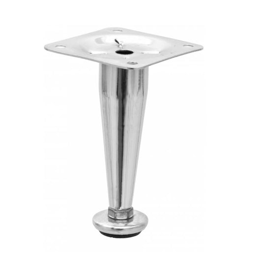 Conical Furniture Leg H100mm - Chrome NTP 