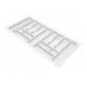 Cutlery Tray for Drawer, Cabinet Width: 1000mm, Depth: 490mm - White Cutlery Tray NTP 