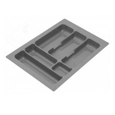 Cutlery Tray for Drawer, Cabinet Width: 400mm, Depth: 490mm - Metallic