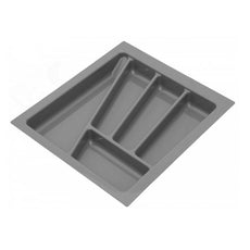 Cutlery Tray for Drawer, Cabinet Width: 450mm, Depth: 430mm - Metallic