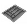 Cutlery Tray for Drawer, Cabinet Width: 450mm, Depth: 490mm - Metallic