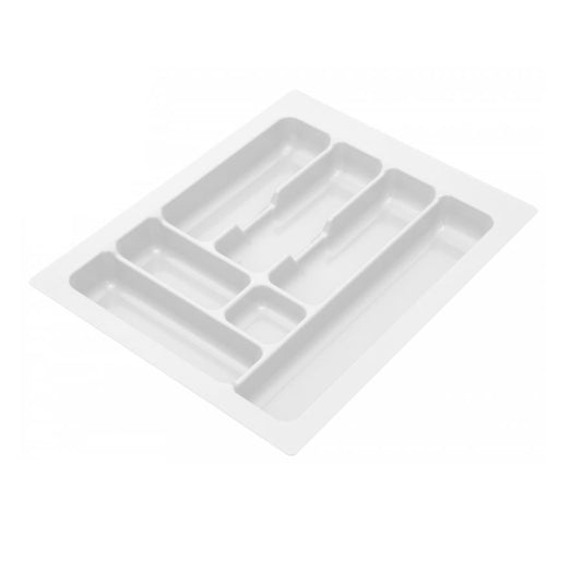 Cutlery Tray for Drawer, Cabinet Width: 450mm, Depth: 490mm - White Cutlery Tray NTP 