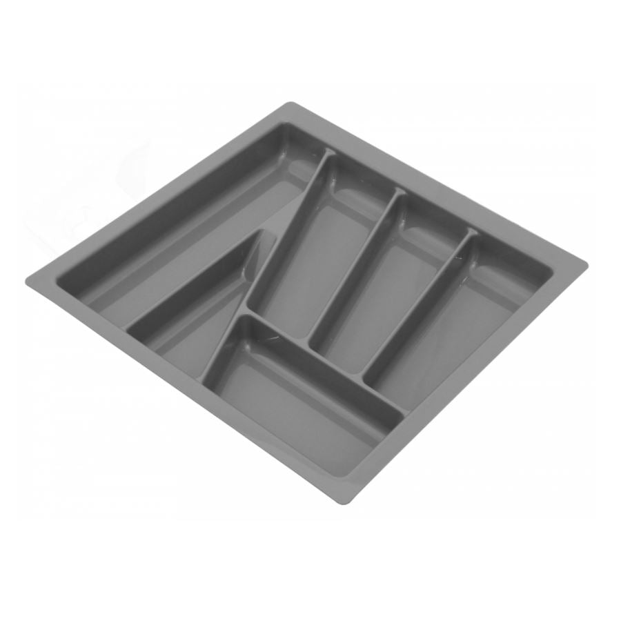 Cutlery Tray for Drawer, Cabinet Width: 500mm, Depth: 430mm - Metallic