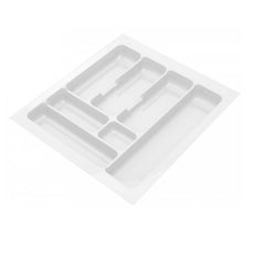 Cutlery Tray for Drawer, Cabinet Width: 500mm, Depth: 490mm - White