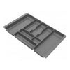 Cutlery Tray for Drawer, Cabinet Width: 700mm, Depth: 430mm - Metallic