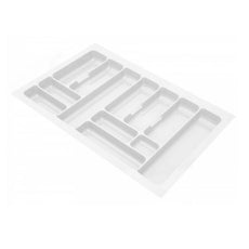 Cutlery Tray for Drawer, Cabinet Width: 800mm, Depth: 490mm - White