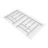 Cutlery Tray for Drawer, Cabinet Width: 900mm, Depth: 490mm - White