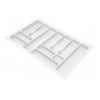 Cutlery Tray for Drawer, Cabinet Widths: 300-1000mm, Depth: 490mm, White