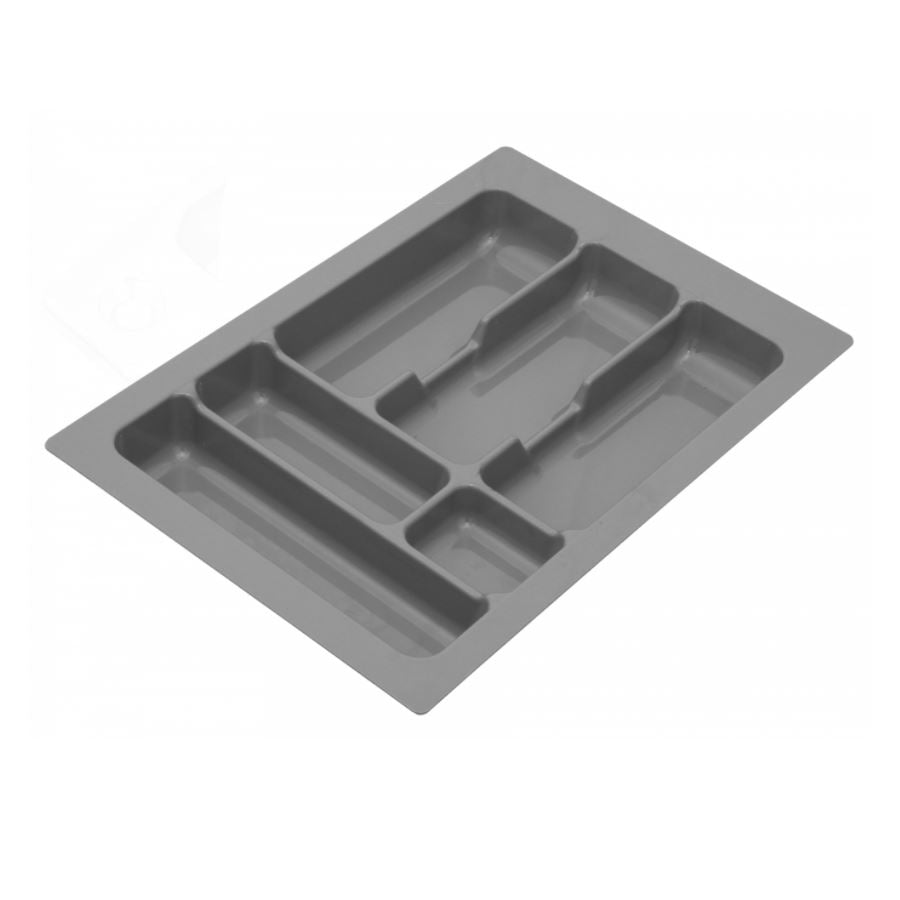 Cutlery Tray for Drawer, Cabinet Widths: 300-1200mm, Depth: 490mm, Metallic