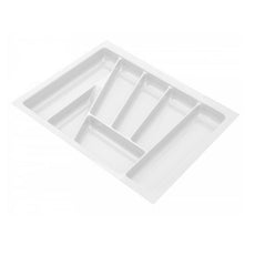 Cutlery Tray for Drawer, Cabinet Widths: 600mm, Depth: 430mm, White