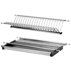 Dish Rack Kitchen Cabinet - Stainless Steel - 500mm