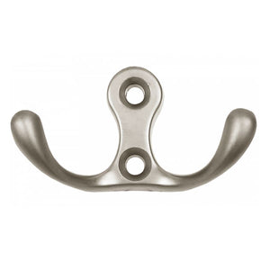 Double Robe Hook - Satin WP01