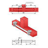 Double-Sided Cam Dowel 34+34mm