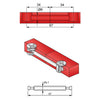 Double-Sided Cam Dowel 34+34mm