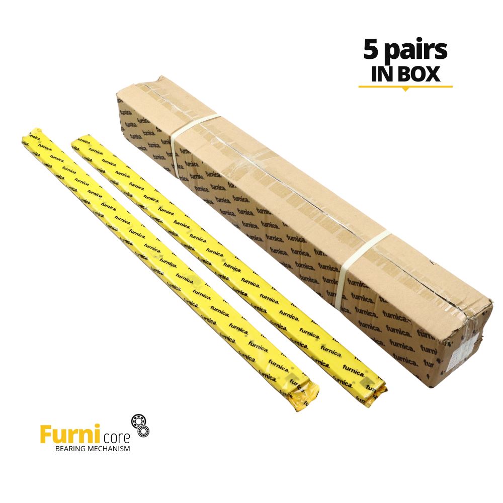 Drawer runners ball bearing 800mm - H53 (right and left side) Furnica 