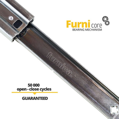 Drawer runners ball bearing 800mm - H53 (right and left side) Furnica 