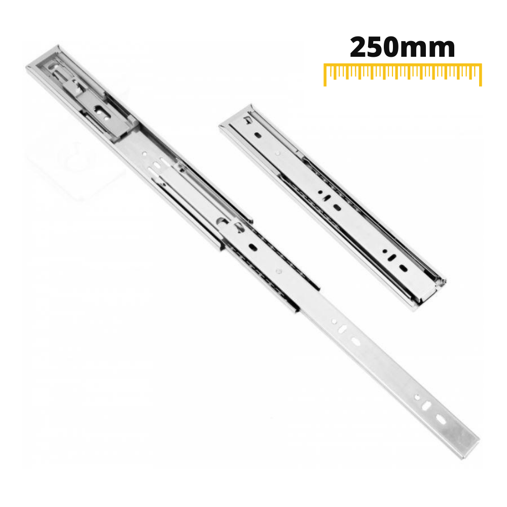 Drawer runners soft-close 250mm - H45 (right and left side)