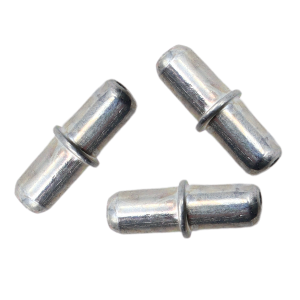 100 Supports Metal Pins Silver Color 
