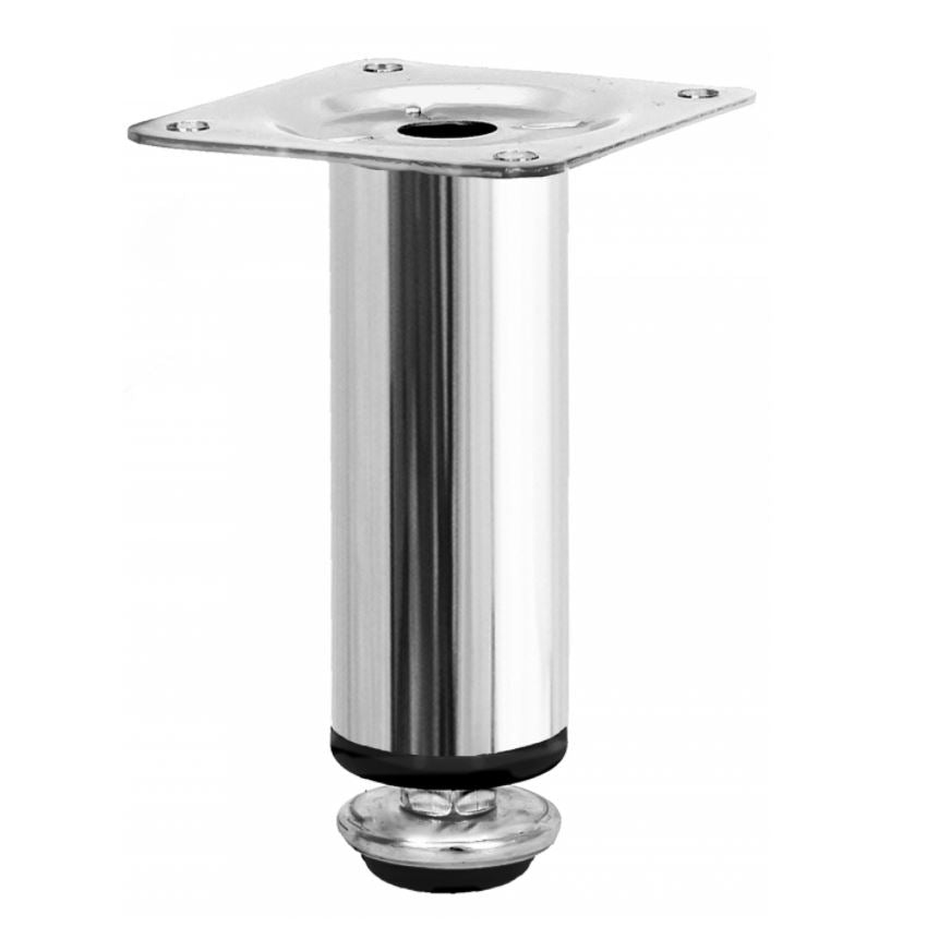 Furniture Leg 100mm - Chrome NTP 