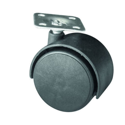 Furniture plastic swivel wheel with mounting plate Ø50mm Furniture wheels ATM 