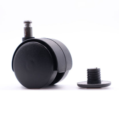 Furniture plastic swivel wheel with short mounting pin 8mm and sleeve - Ø40mm Furniture wheels ATM 