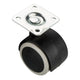 Furniture rubber swivel wheel with mounting plate Ø50mm Furniture wheels ATM 
