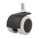 Furniture rubber swivel wheel with thread 8mm - Ø50mm Furniture wheels ATM 