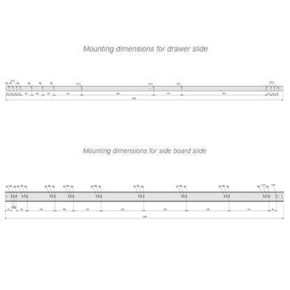 Set of Ball Bearing Slides (left and right), H53