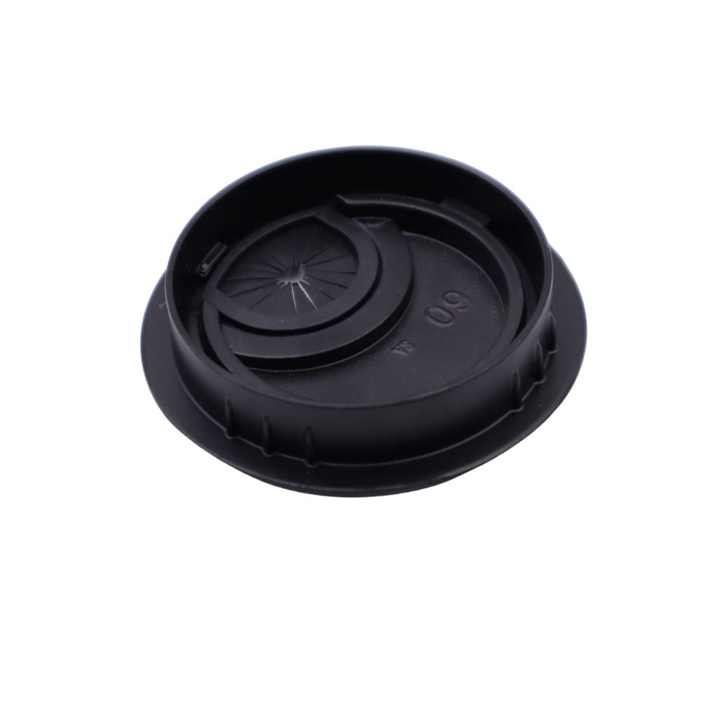 Metal Cable Grommet with rubber hole - Black Matt Ø60mm Furnica 