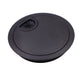 Metal Cable Grommet with rubber hole - Black Matt Ø80mm Furnica 
