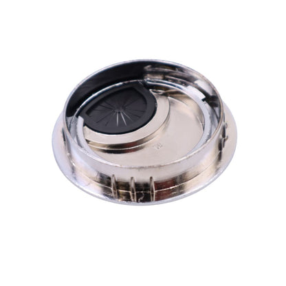 Metal Cable Grommet with rubber hole - Chrome Ø60mm Furnica 