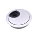 Metal Cable Grommet with rubber hole - Silver Ø60mm Furnica 