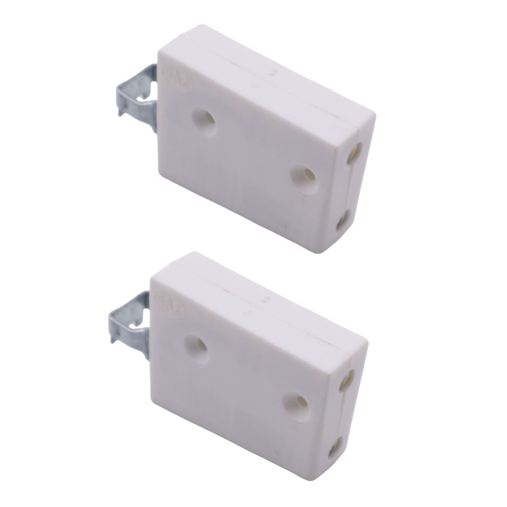 Nylon cabinet bracket, universal - L+R, 2D Eco - White NTP 