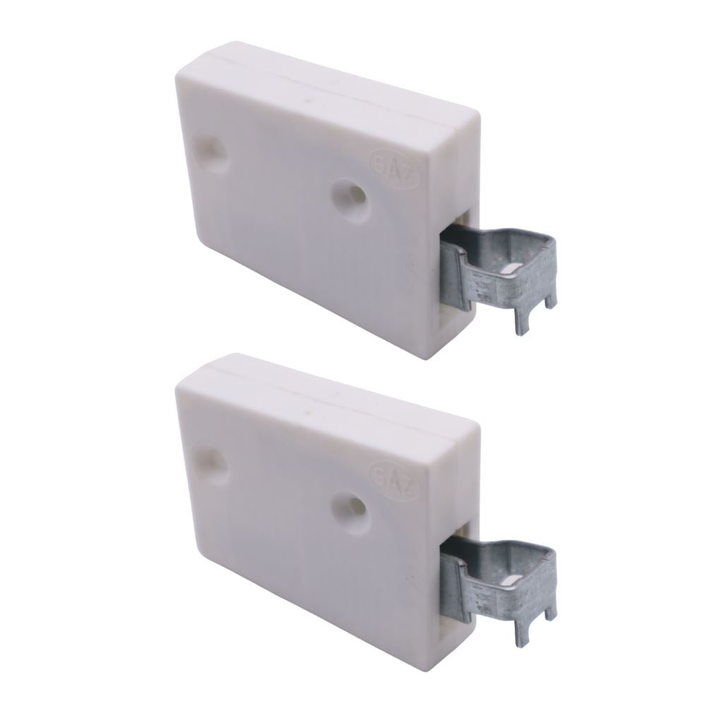 Nylon cabinet bracket, universal - L+R, 2D Eco - White NTP 
