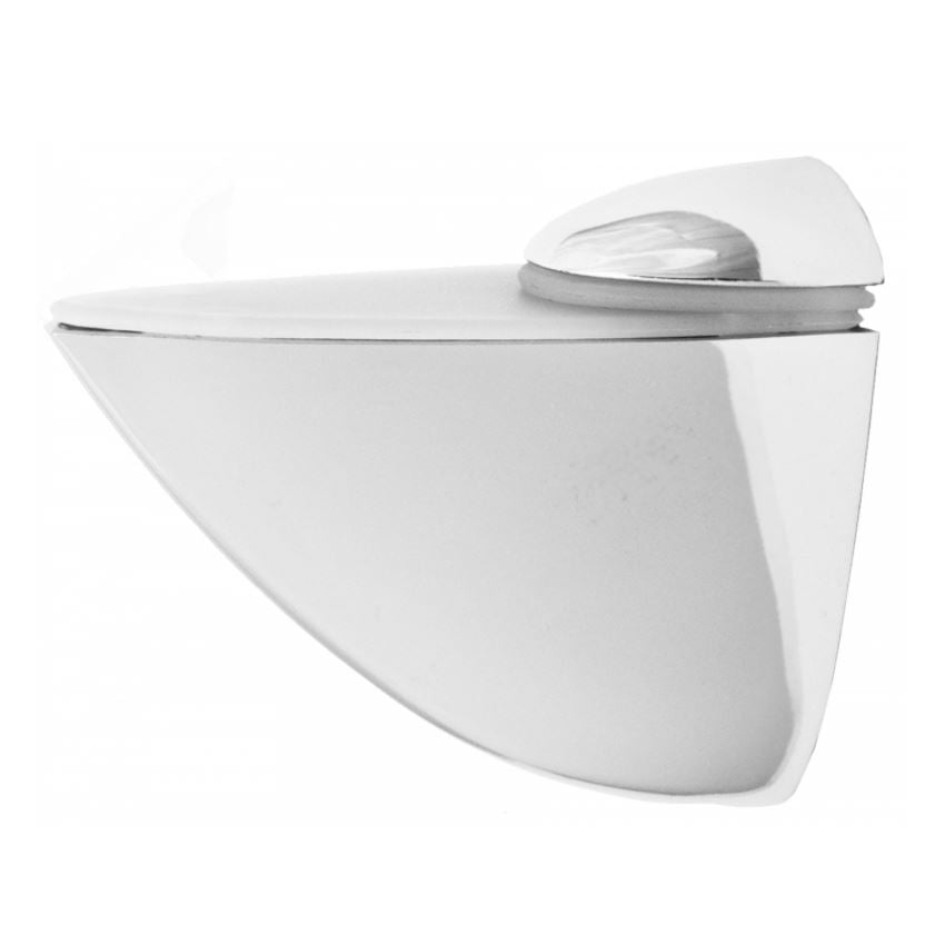 Glass Shelf Support with Suction Cup, Chrome - Furnica