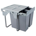 Pull-Out Kitchen Waste Bin - 2x34L - 600mm Cabinet Furnica 