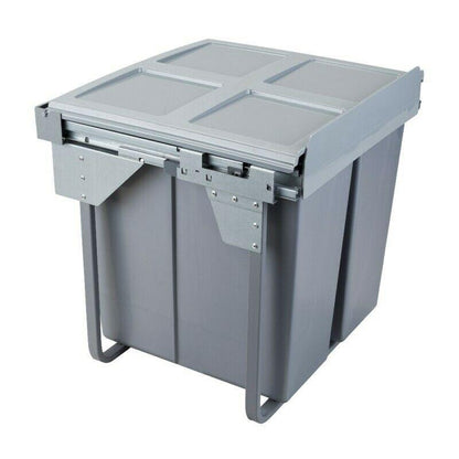 Pull-Out Kitchen Waste Bin - 2x34L - 600mm Cabinet Furnica 