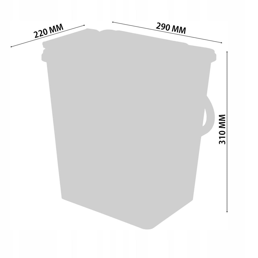 Pull-Out Kitchen Waste Bin Soft-Close 3 x 10L - 600mm Cabinet