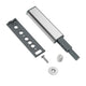 Push to Open latch - Springless Hinges - with magnetic tip Zinc/Grey Furnica 