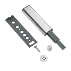 Push to Open latch - Springless Hinges - with magnetic tip Zinc/Grey