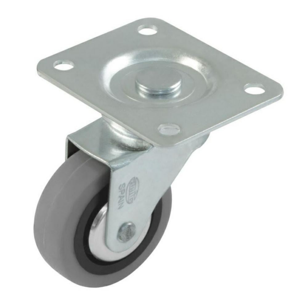 Rubber castor wheel Ø50mm Furniture wheels AMIG 