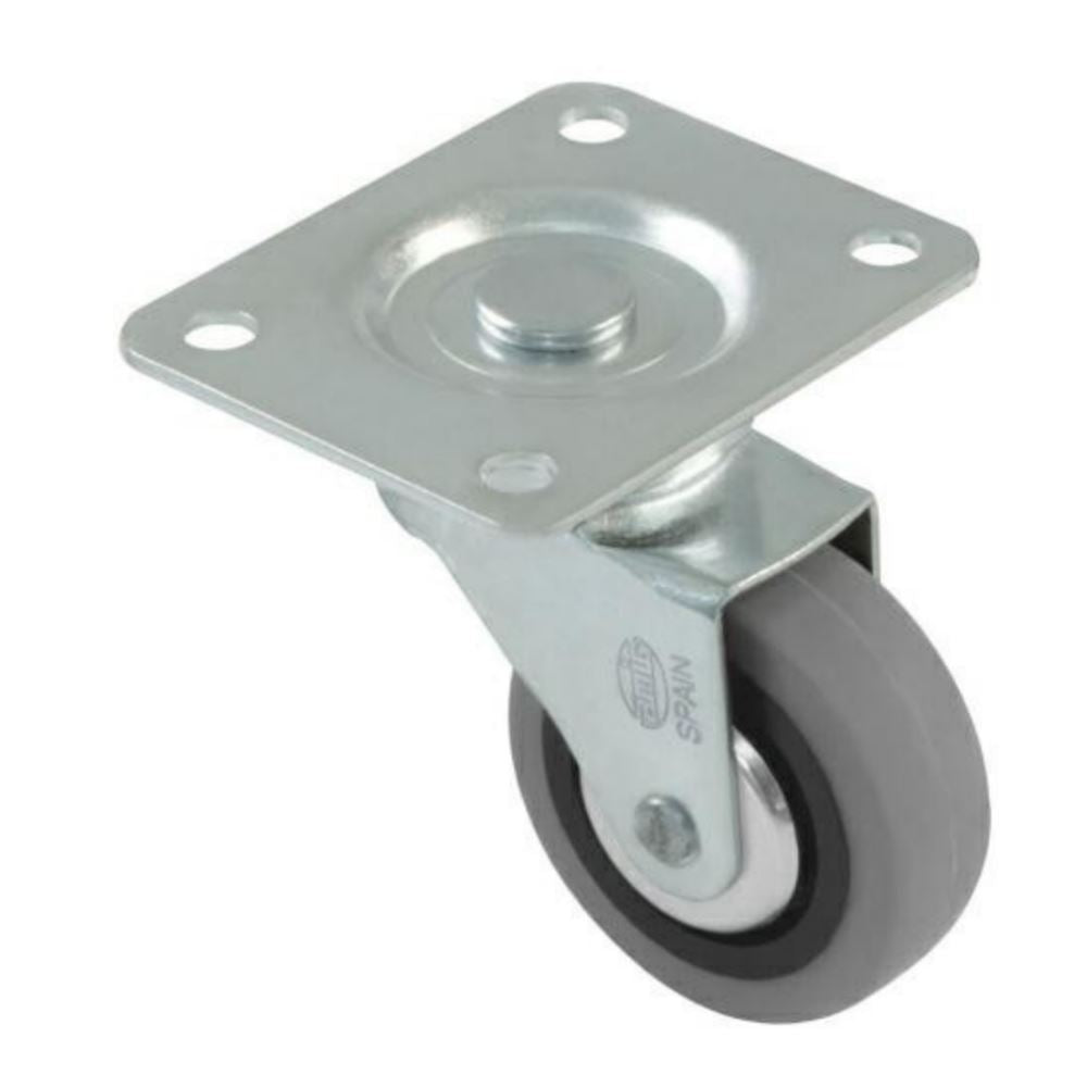 Rubber castor wheel Ø50mm Furniture wheels AMIG 